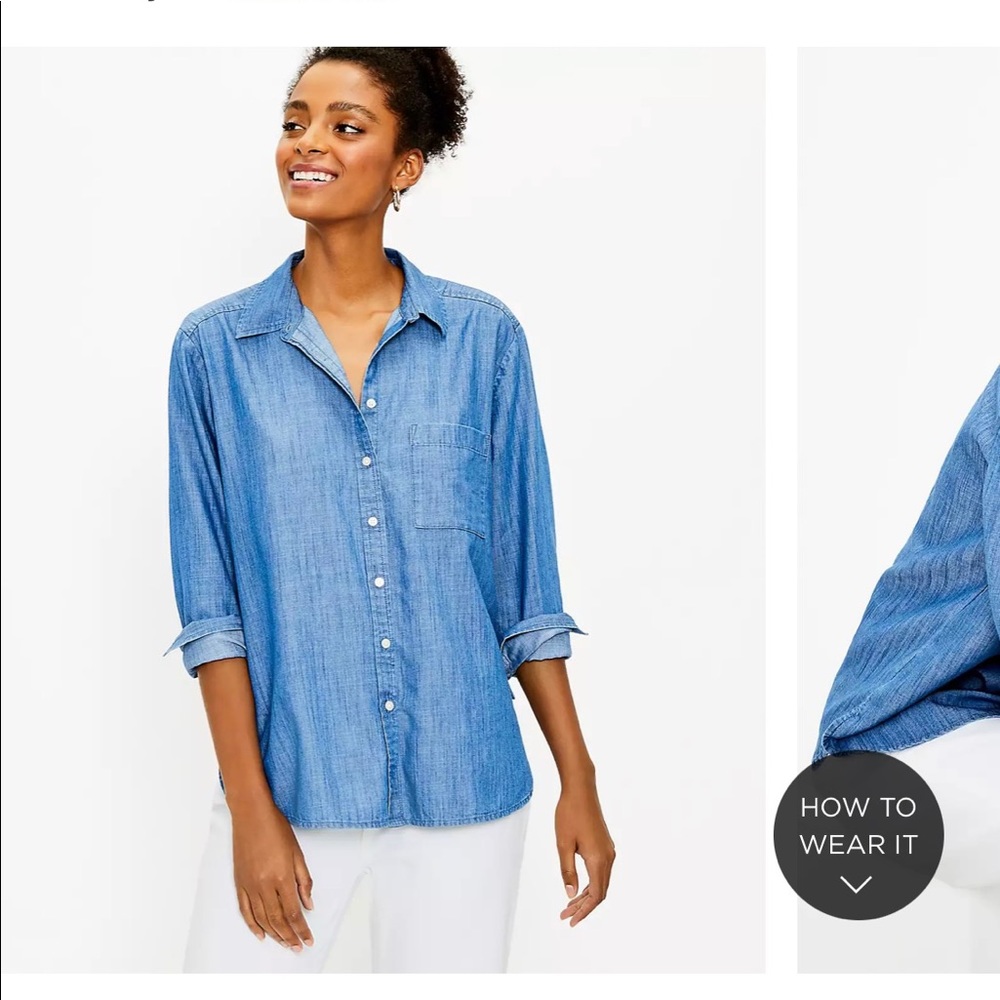 Loft Women Chambray Shirt